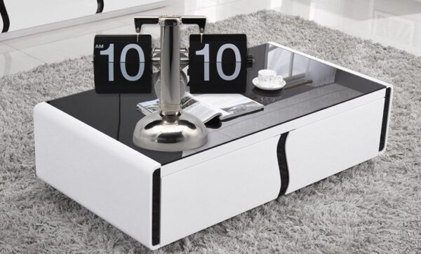 Black Retro Flip Clock-Internal Gear Operated Flip Home Clock - Image 3